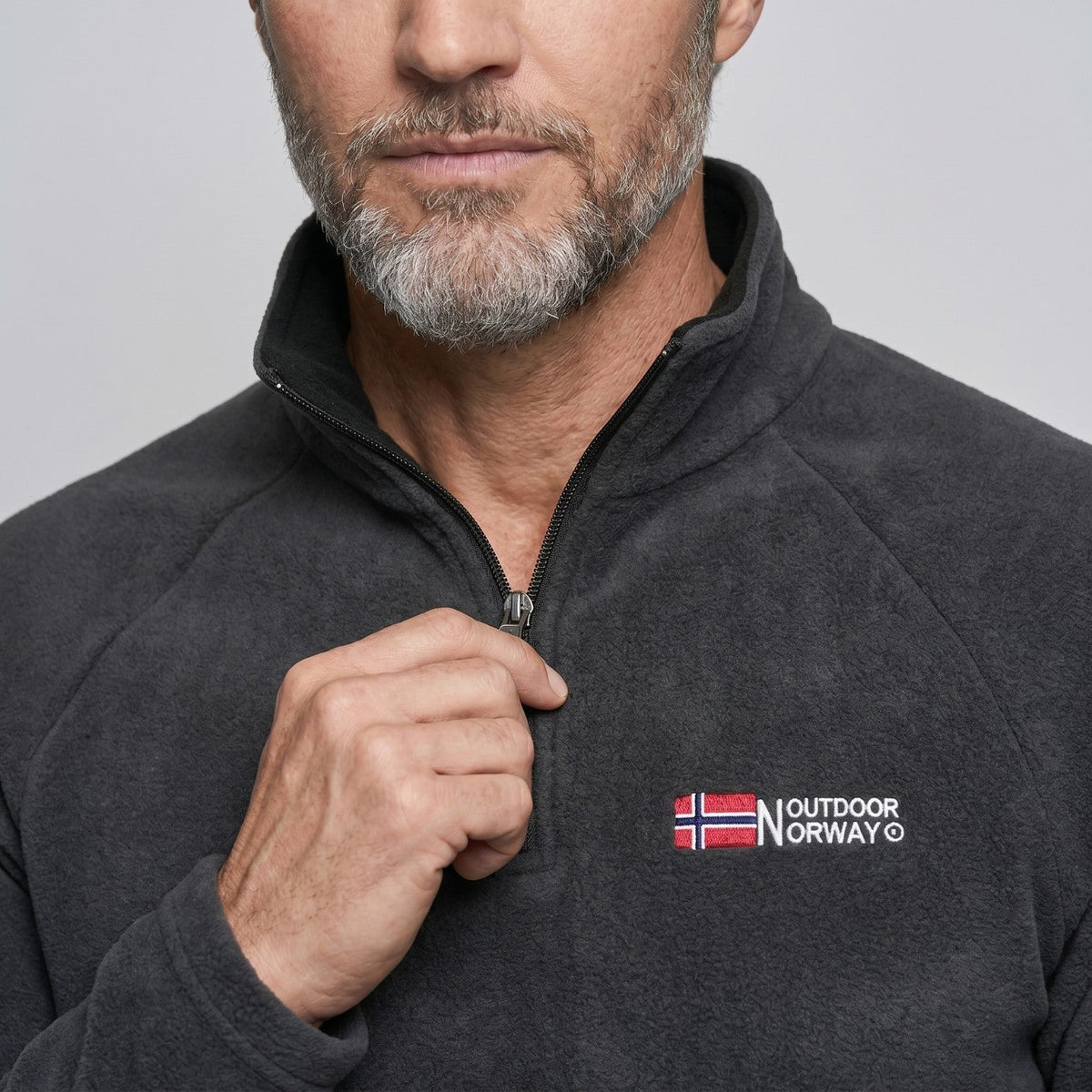 Men's Quarter-Zip Fleece Pullover – Lightweight Outdoor Fleece Sweater for Hiking & Camping