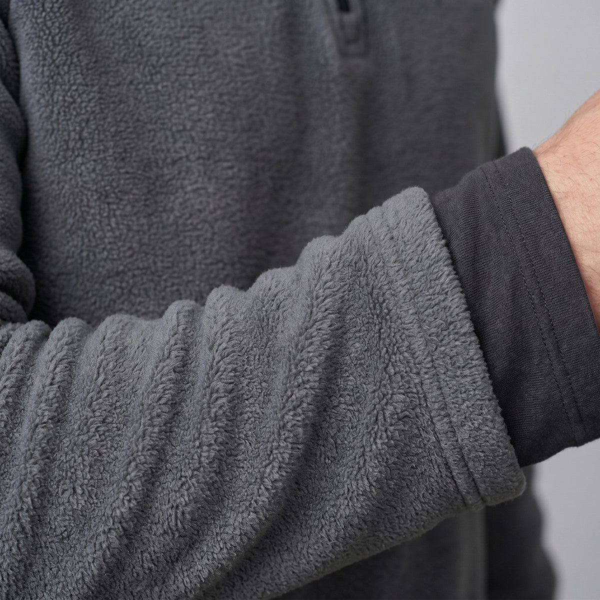 Men's Quarter-Zip Fleece Pullover – Lightweight Outdoor Fleece Sweater for Hiking & Camping