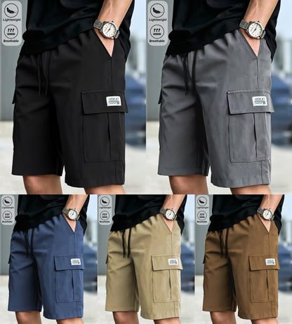 Men's  Drawstring Cargo Shorts