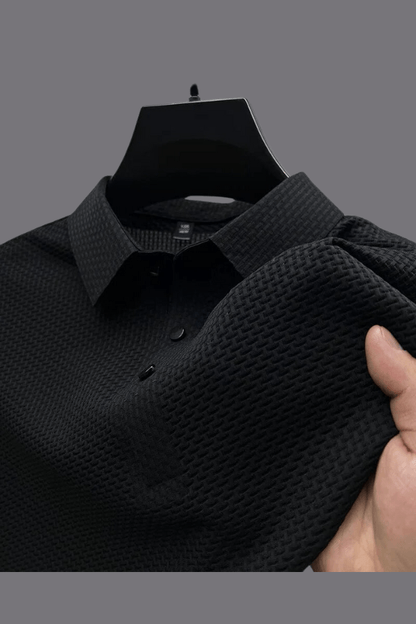 Men's Lightweight Breathable Waffle Knit Polo