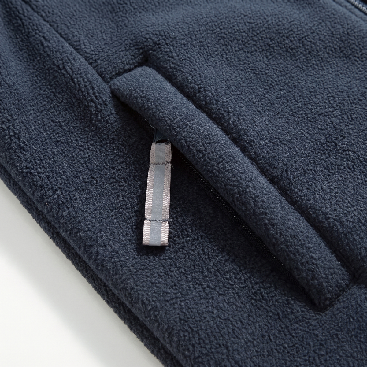 Men's Fleece Vest - Stand Collar Fleece Vest for Walking & Hiking