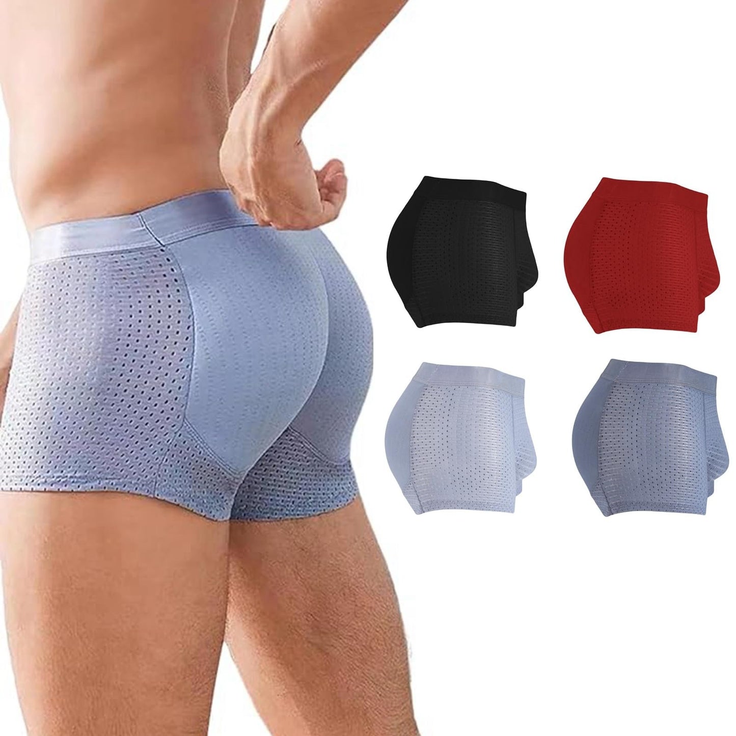 Men's Cooling Breathable Boxer Briefs with Lift Support & Contour Pouch