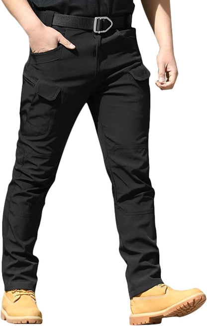 KKANGOO Men’s Water-Resistant Utility Cargo Trousers – Multi-Pocket Tactical Workwear Pants