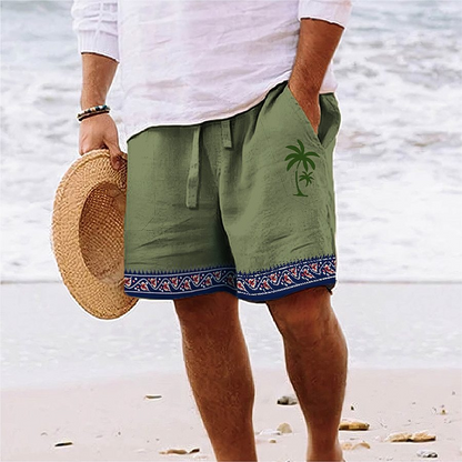 Kangoo | Summer Shorts with Palm Embroidery - Buy 2 Get Free Shipping Today!