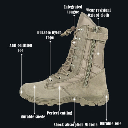 Kangoo Men's Vanguard 8" High Top Tactical Combat Boots