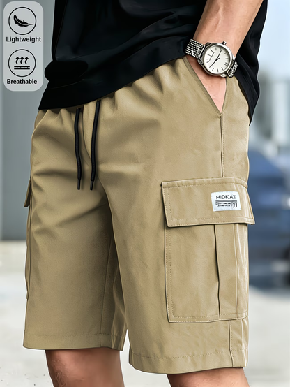 Men's  Drawstring Cargo Shorts