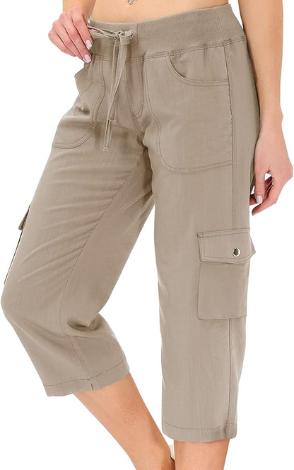 Women's Summer Hiking  Drawstring Lightweight Cargo Pants