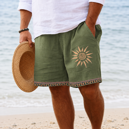 Kangoo | Summer Shorts with Palm Embroidery - Buy 2 Get Free Shipping Today!