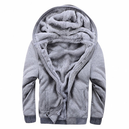 Men’s Ultra-Warm Fleece-Lined Hooded Jacket