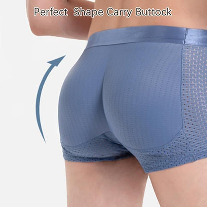 Men's Cooling Breathable Boxer Briefs with Lift Support & Contour Pouch