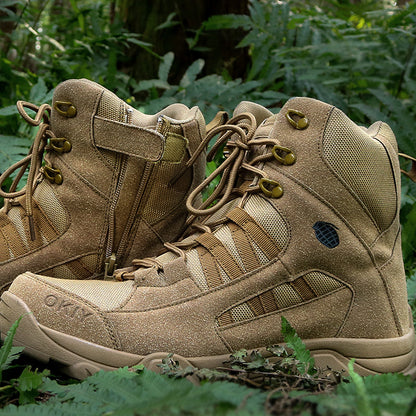Men's High Top Tactical Outdoor Boots Lightweight Military Boots