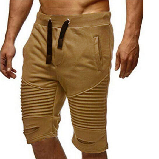 Fitness Leisure Stripe Slim Men‘s Sportswear Shorts