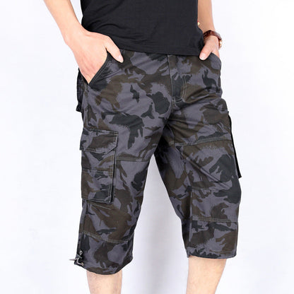 Max To 6XL Summer Camo Multi-Pocket Men's Shorts