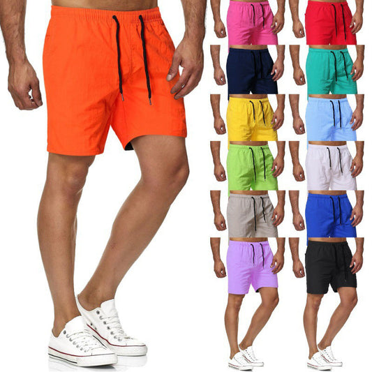 Summer Men's Casual Candy-colored Beach Shorts