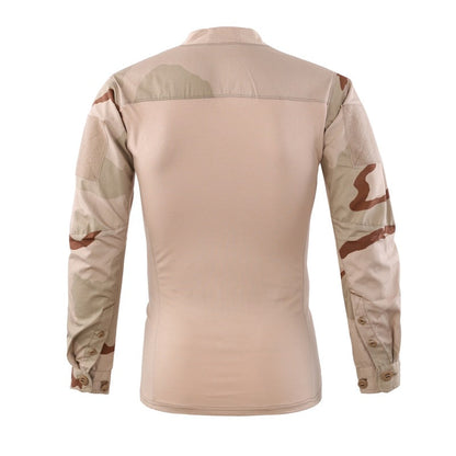 Cotton V-Neck Elastic Wear-Resistant Men‘s T-shirt