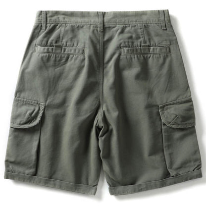 Casual Workwear Style Solid Color Cotton Men's Shorts