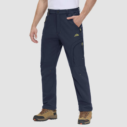 Men's Outdoor Hiking Pants - Fleece-Lined & Water-Resistant