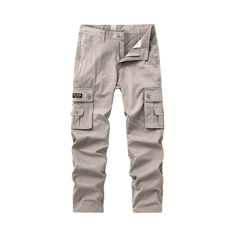 Men'S Straight-Leg Multi-Pocket Cargo Pants