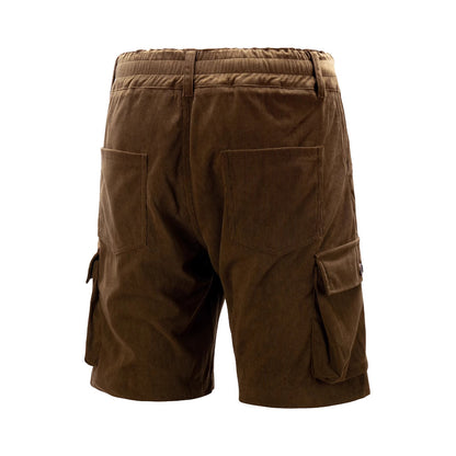 Kangoo Men's Multi-Pocket Corduroy Cargo Shorts