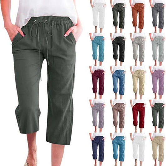 Women's Cotton Cropped Pants