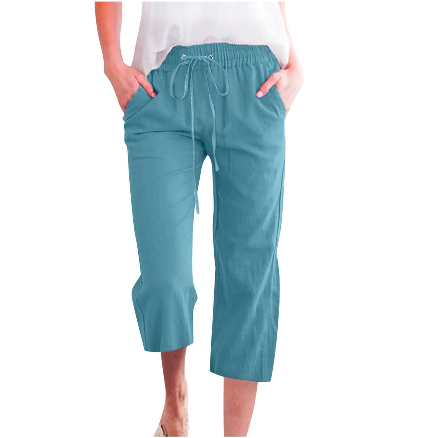 Women's Cotton Cropped Pants