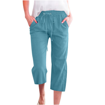 Women's Cotton Cropped Pants