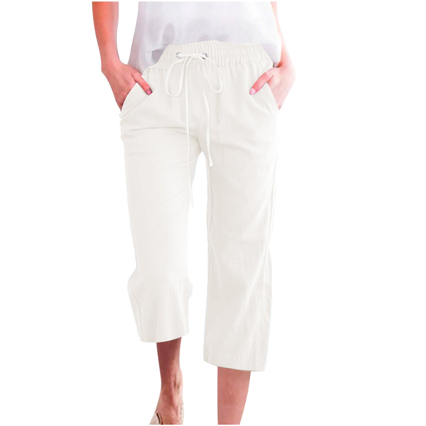 Women's Cotton Cropped Pants
