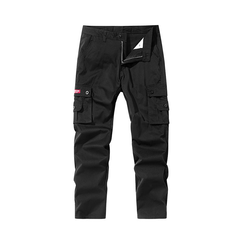 Men'S Straight-Leg Multi-Pocket Cargo Pants