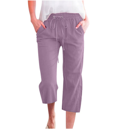 Women's Cotton Cropped Pants