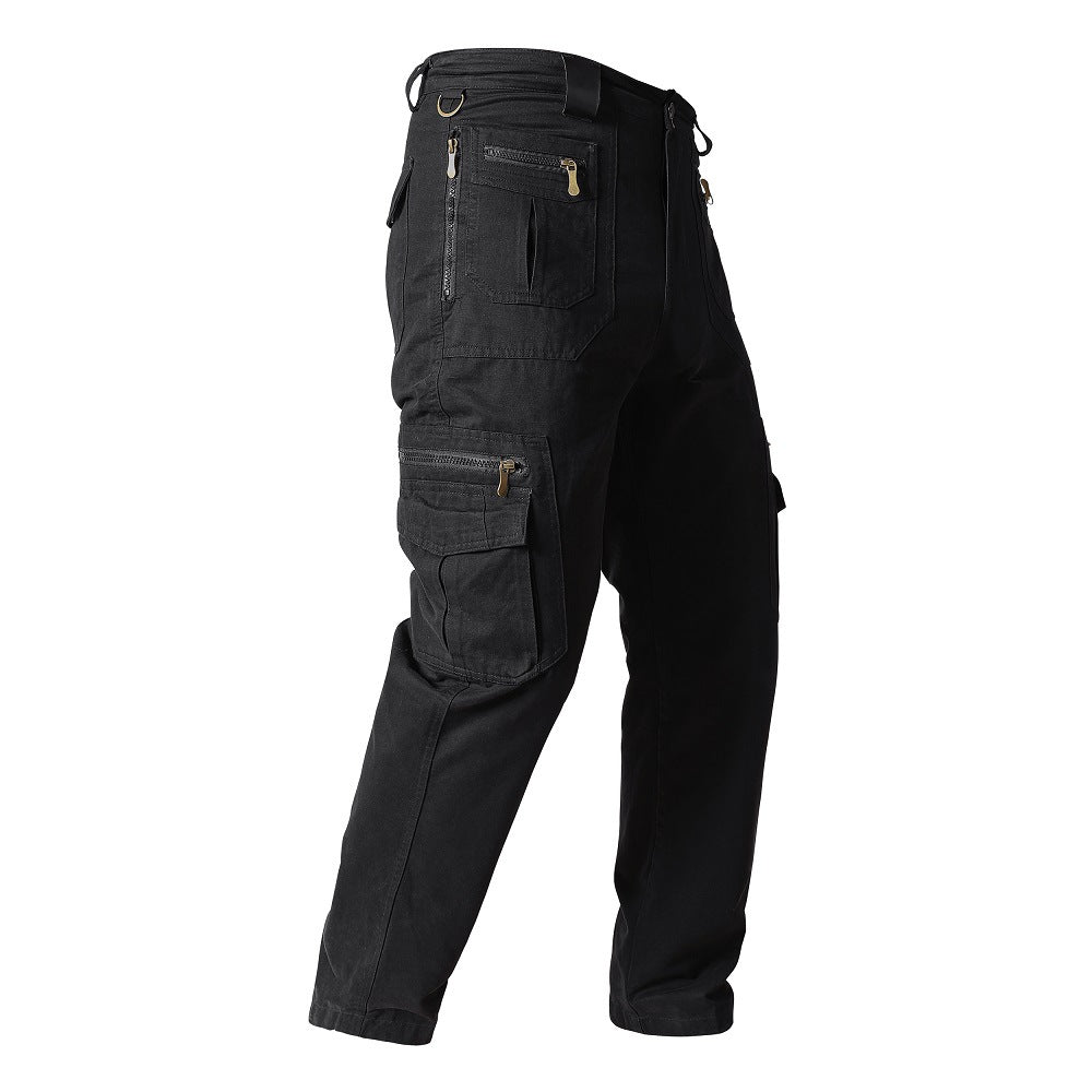 Men's Multi Pocket Plain Breathable Moisture Outdoor Daily Pants