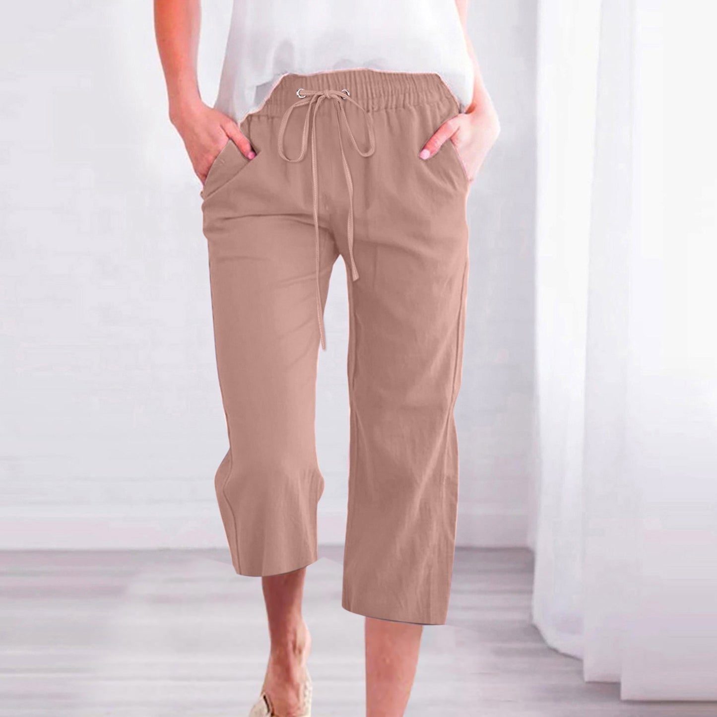 Women's Cotton Cropped Pants