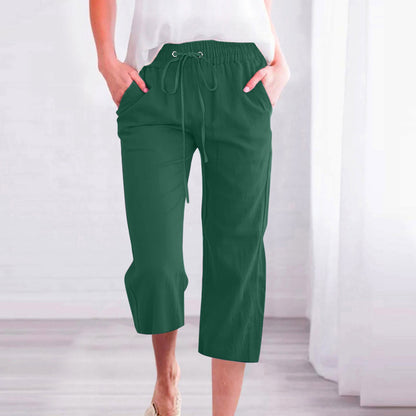 Women's Cotton Cropped Pants