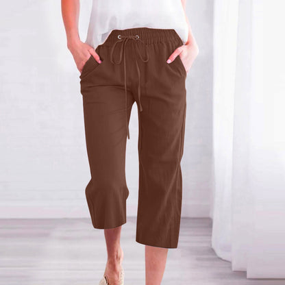 Women's Cotton Cropped Pants