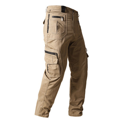 Men's Multi Pocket Plain Breathable Moisture Outdoor Daily Pants