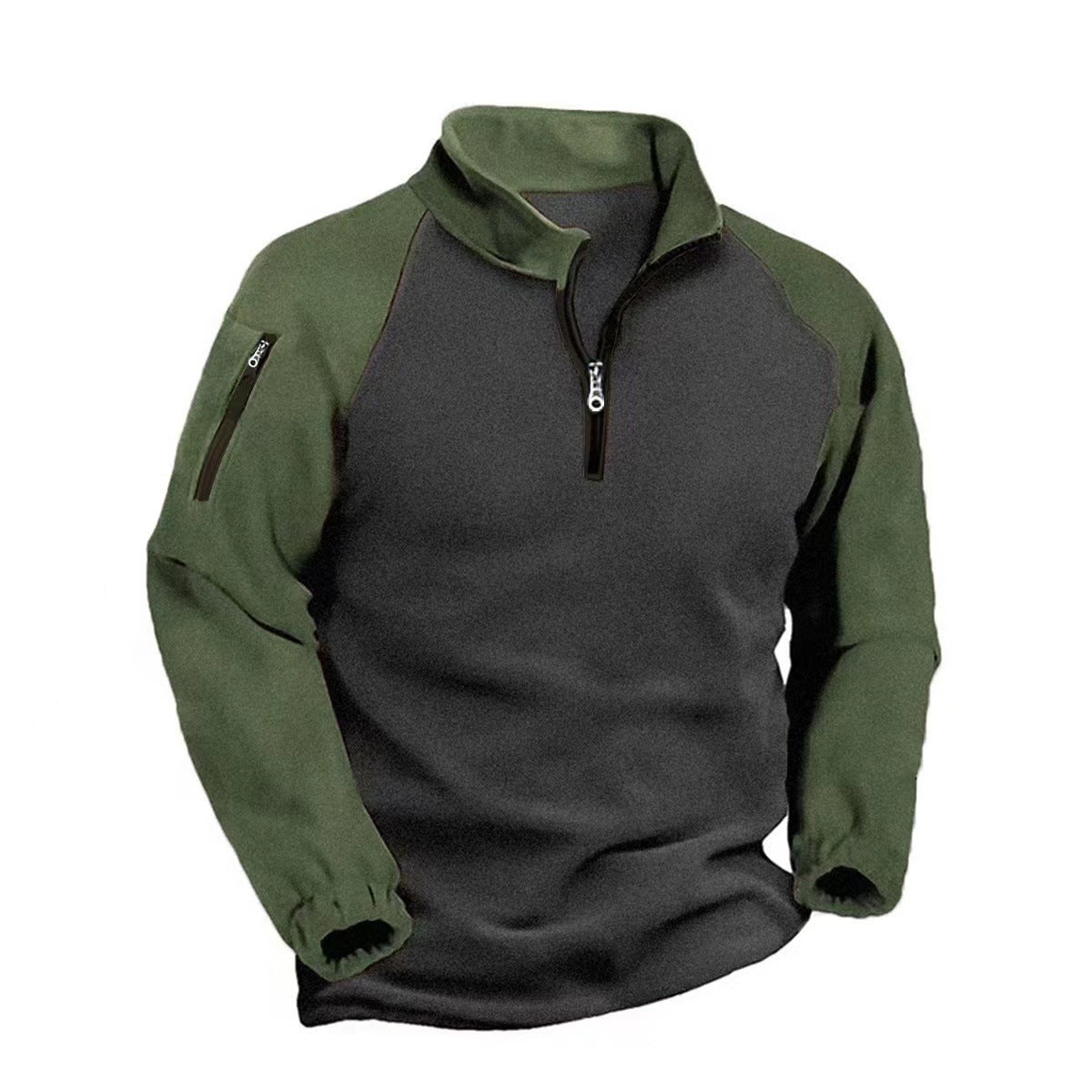 Men's Outdoor Tactical Fleece Pullover – Warm & Durable