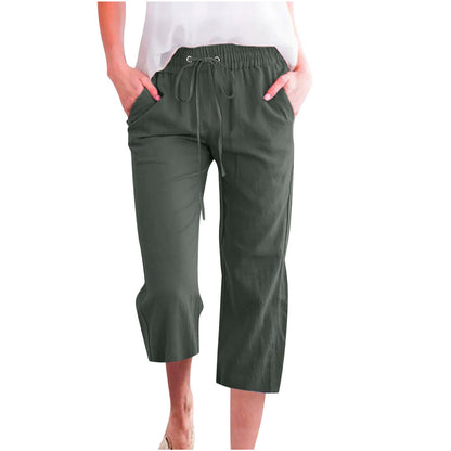 Women's Cotton Cropped Pants