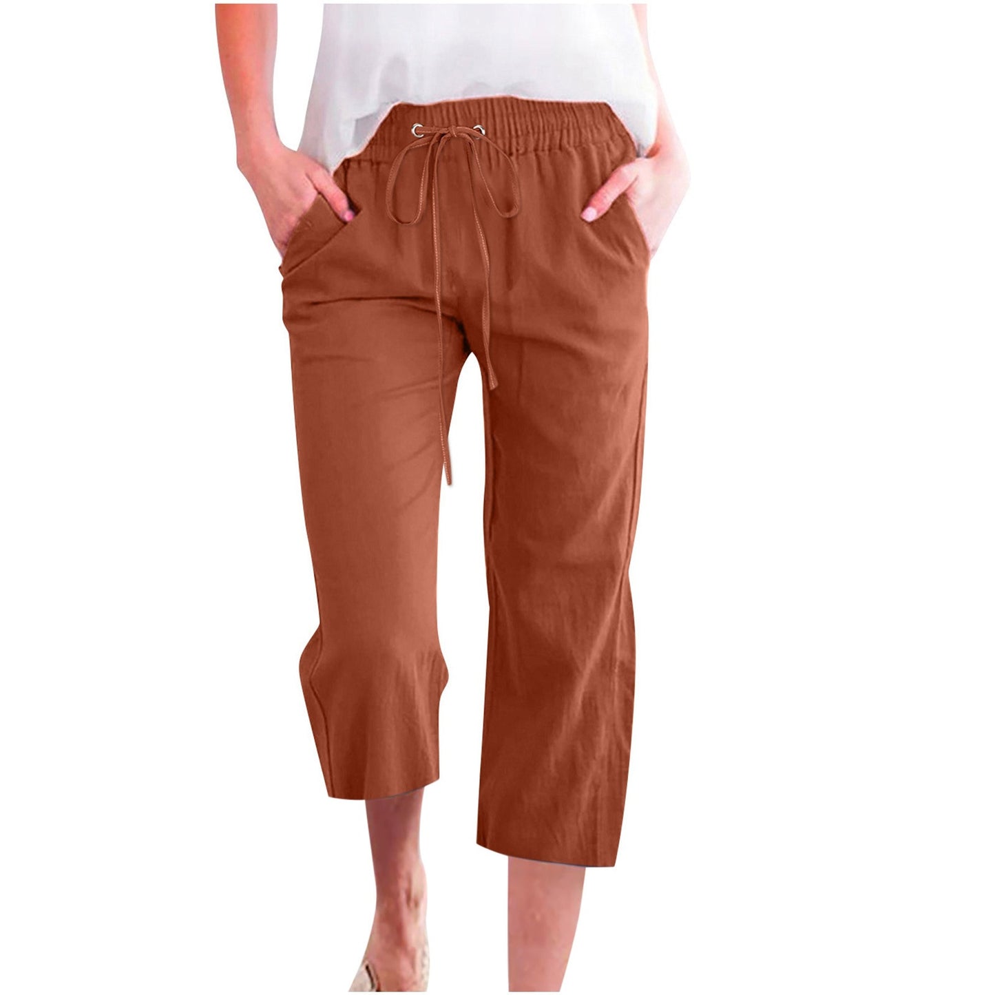 Women's Cotton Cropped Pants