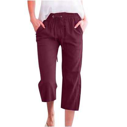 Women's Cotton Cropped Pants