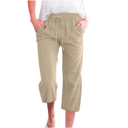 Women's Cotton Cropped Pants
