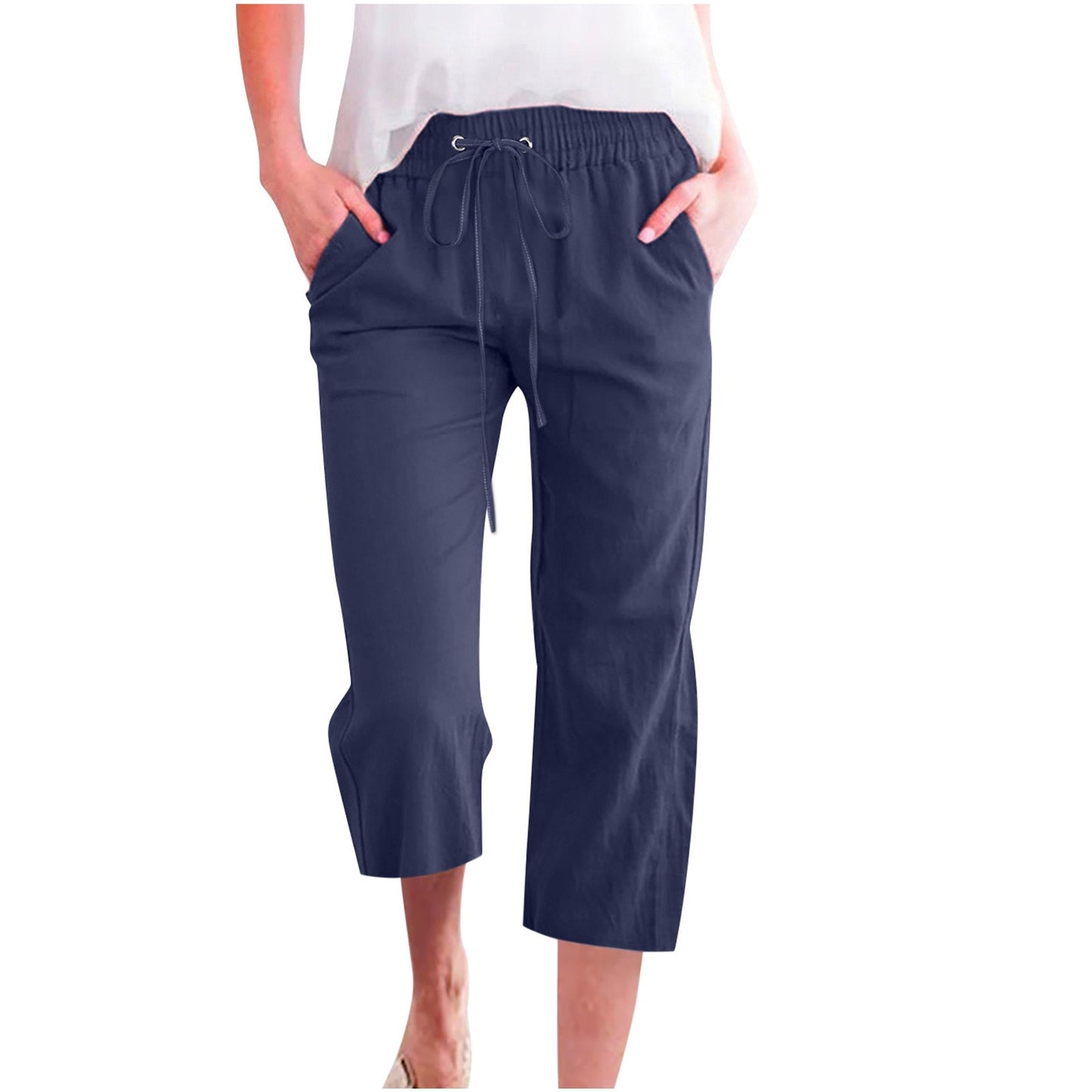 Women's Cotton Cropped Pants
