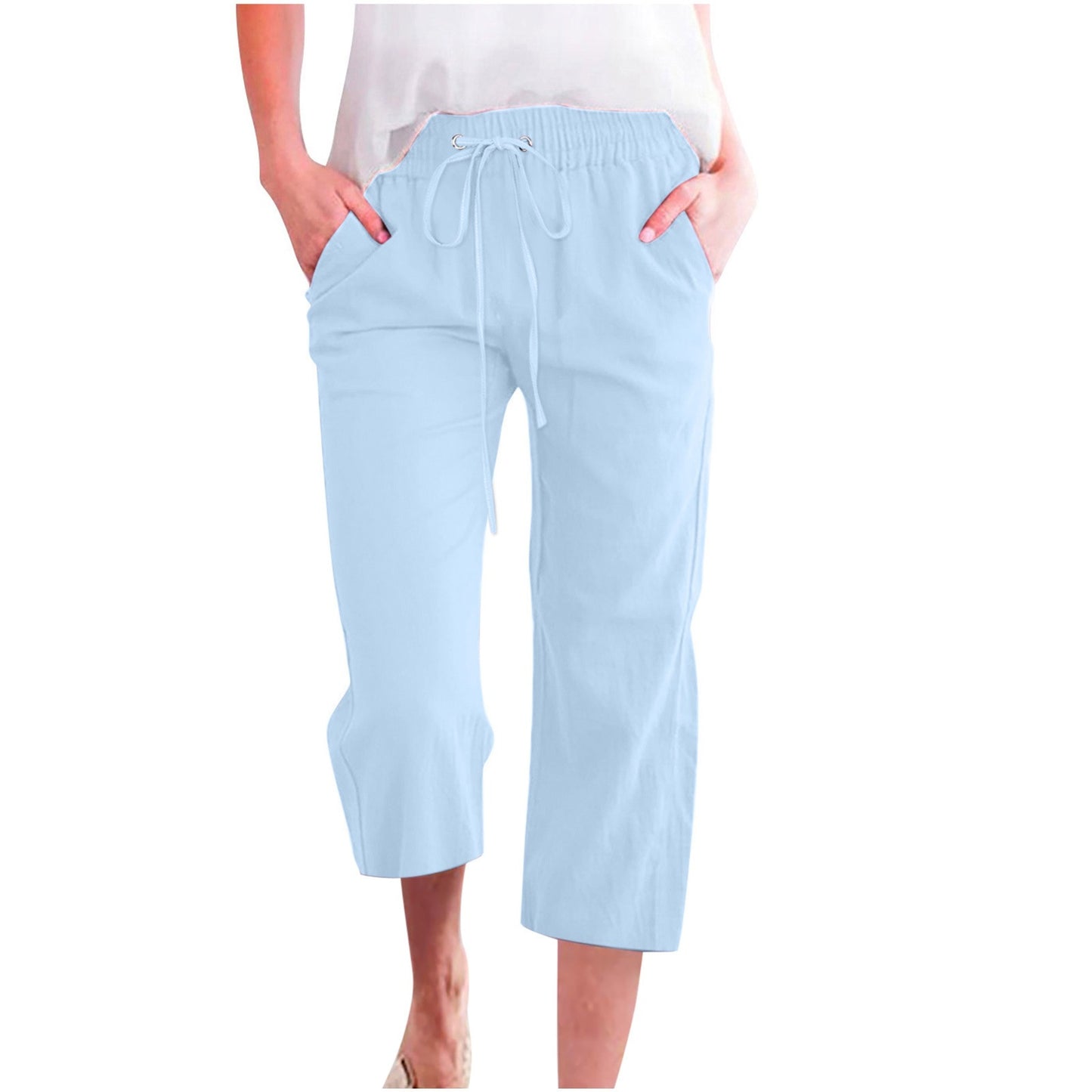 Women's Cotton Cropped Pants
