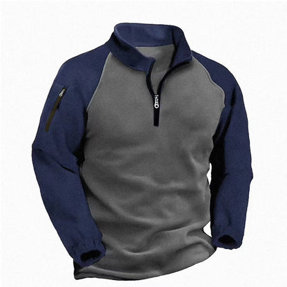 Men's Outdoor Tactical Fleece Pullover – Warm & Durable