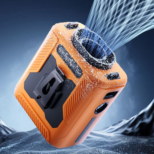 KangooCool 8000mAh Rechargeable Fan Belt – Portable Cooling Fan with Built-In Power Bank & Flashlight