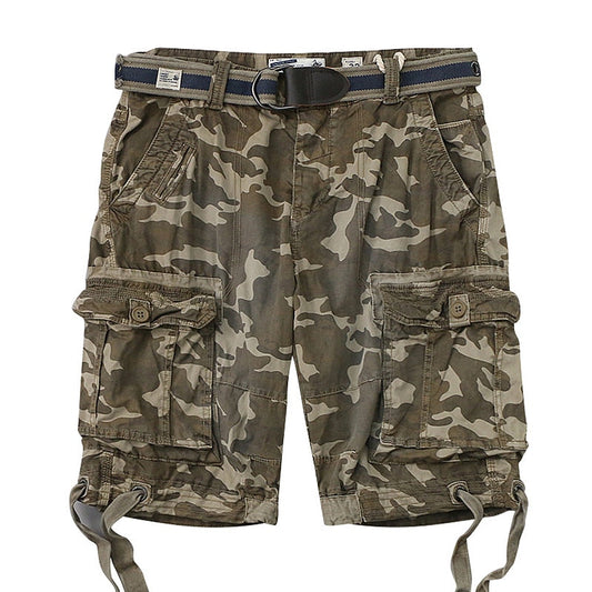 Multi-pocket Casual Outdoor Cropped Men's Beach Shorts