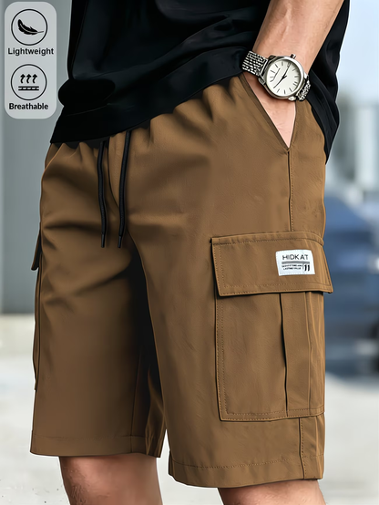 Men's  Drawstring Cargo Shorts
