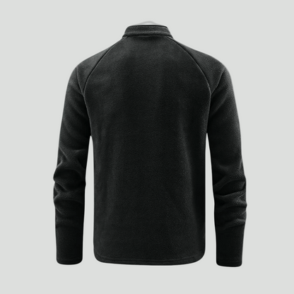 Men's Quarter-Zip Fleece Pullover – Lightweight Outdoor Fleece Sweater for Hiking & Camping