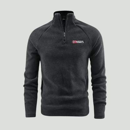 Men's Quarter-Zip Fleece Pullover – Lightweight Outdoor Fleece Sweater for Hiking & Camping