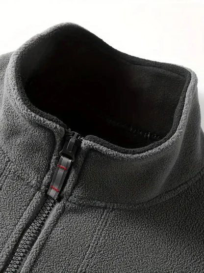 Lightweight Thermal Fleece Jacket – Breathable Mid-Layer for Outdoor Activities