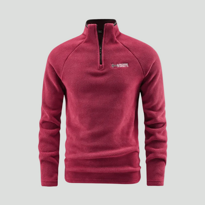 Men's Quarter-Zip Fleece Pullover – Lightweight Outdoor Fleece Sweater for Hiking & Camping