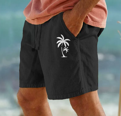 Kangoo | Summer Shorts with Palm Embroidery - Buy 2 Get Free Shipping Today!